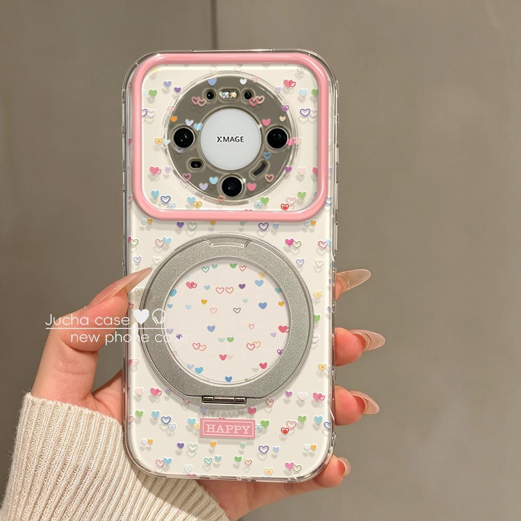 Applicable to Huawei mate80 mobile phone case all-inclusive lens, the new 70pro simple niche women's dopamine love