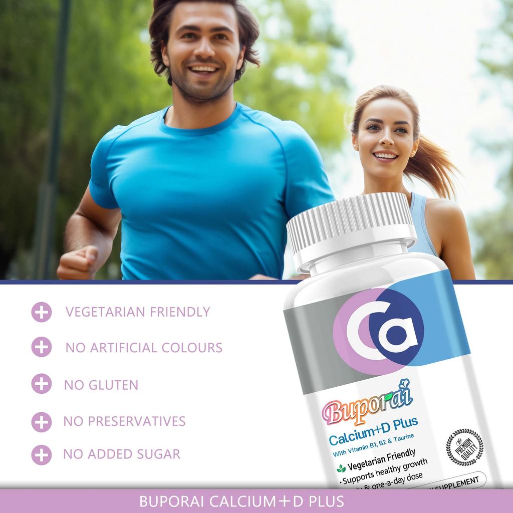 Buporai Calcium & Vitamin D Complex Capsules - Bone Health