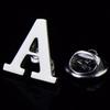 High-Quality Brass English Letter Brooches A-Z for Men & Women – Suit, Jacket, Shirt Badge.