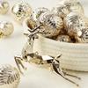 40pcs Champagne Gold Christmas Tree Decoration Pendant Delicate Hanging Ornament  Xmas