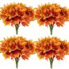 6/9 Branches Artificial Maple Leaves, Autumn Artificial Tree Leaves Decoration, Thanksgiving Plastic Fall Leaves, Indoor Outdoor