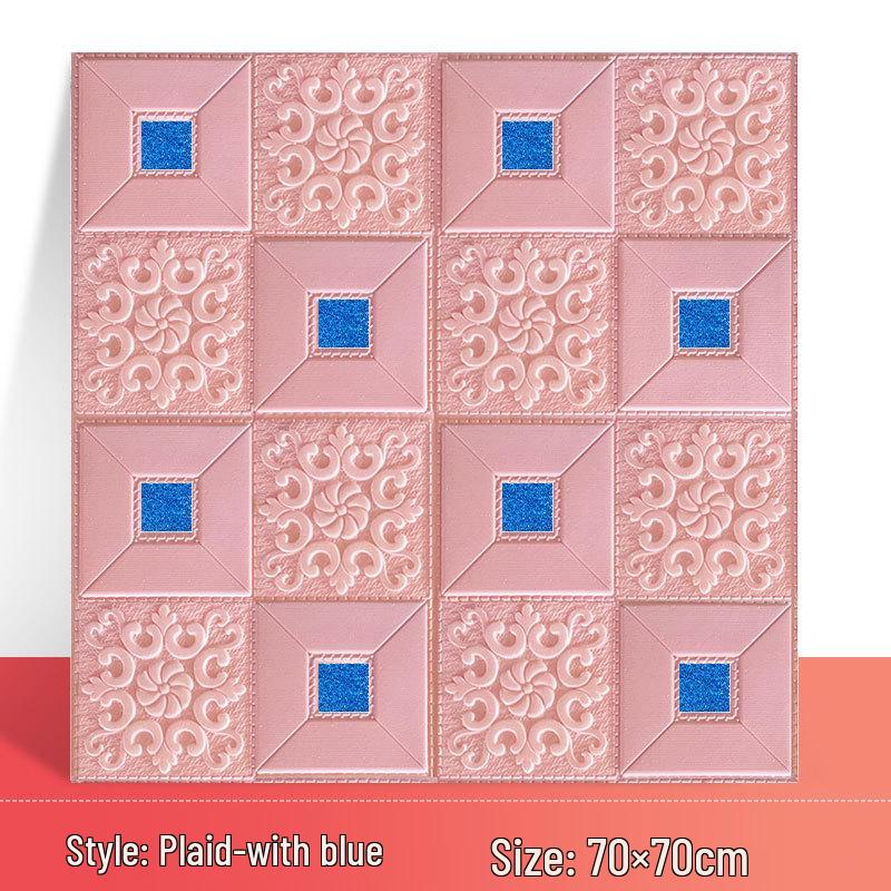 3D Waterproof Self-Adhesive Bedroom Wallpaper for Home Decoration