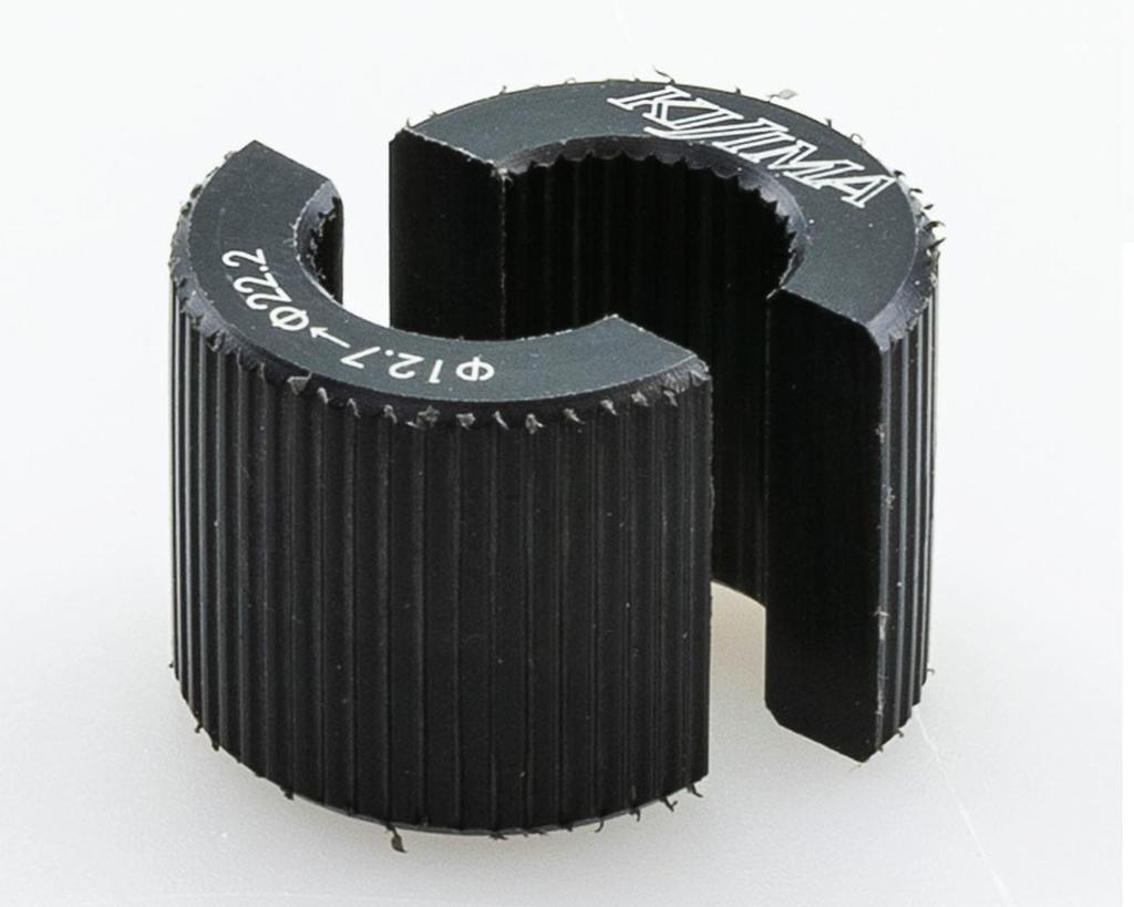 Kijima 204-0716 Motorcycle Parts for 0.5 Inch (13 Mm) Pipe 0.9 Inch (22.2 Mm) Conversion Clamp Spacer, Black