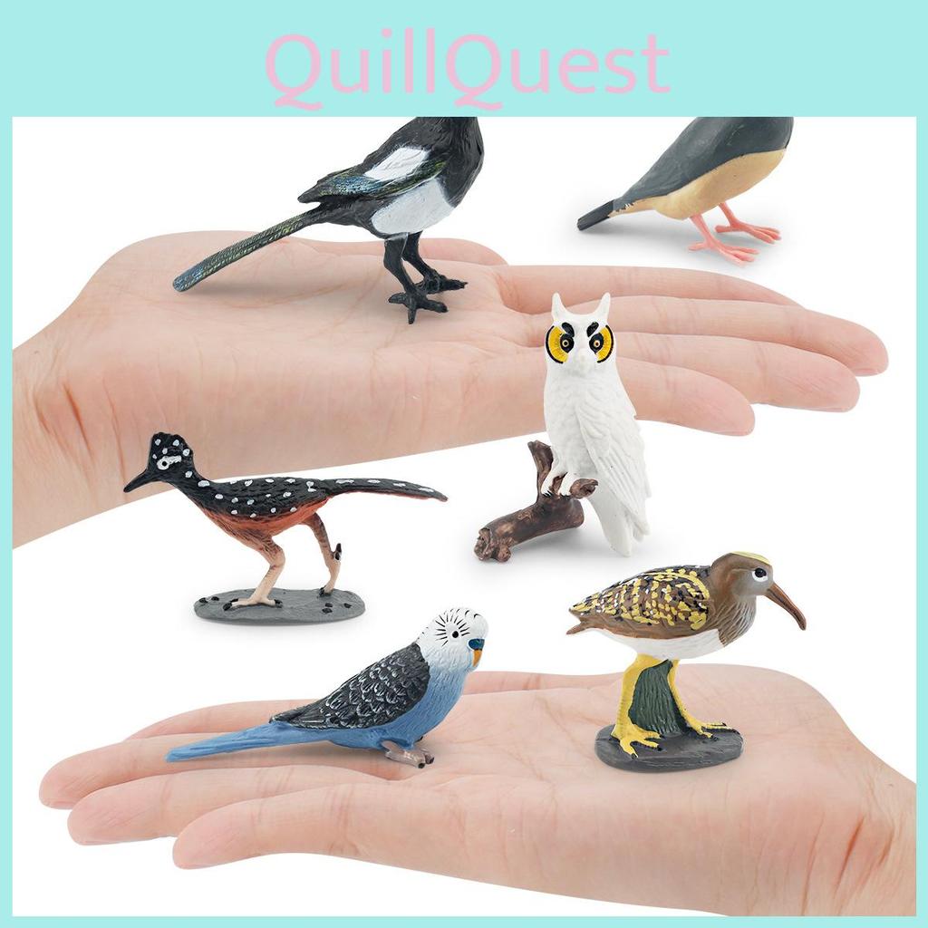 Natureinspired Bird Statues Pvc Animal Garden Decor Set With Magpie Parrots And Owl For Outdoor And Indoor Spaces