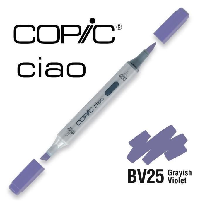 Marqueur - COPIC - Ciao - Bleu Violet - Pointe large biseautée et pointe pinceau souple