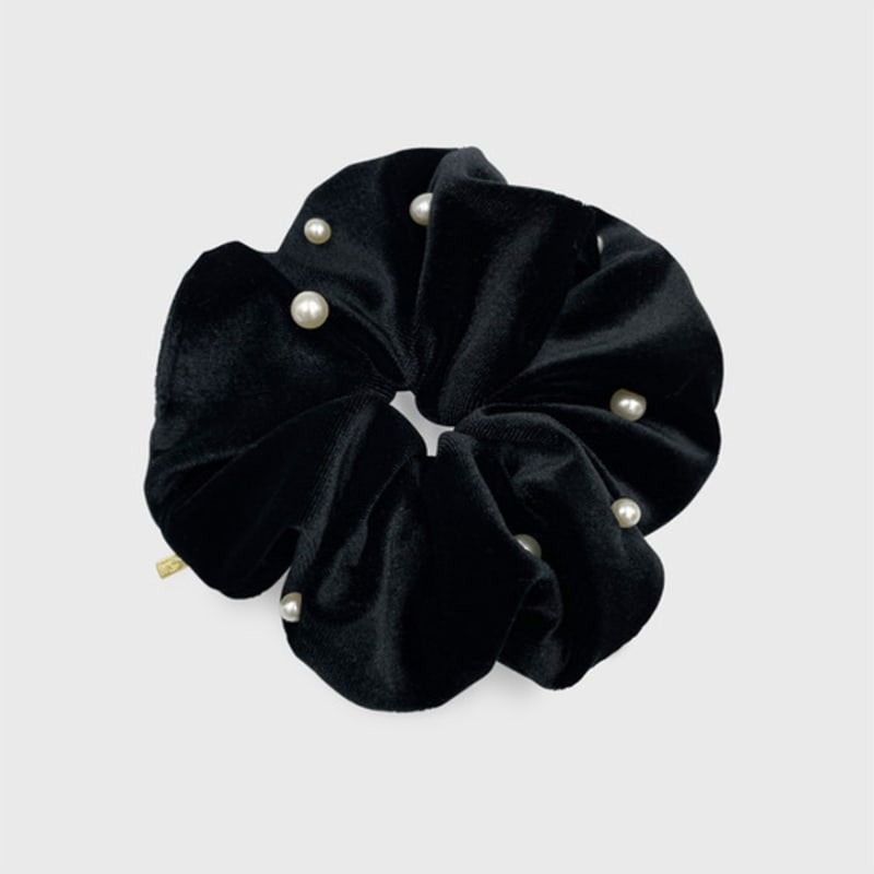 Jean Paul Clarisse Snow Pearl Velvet Scrunchie JP-22-207S