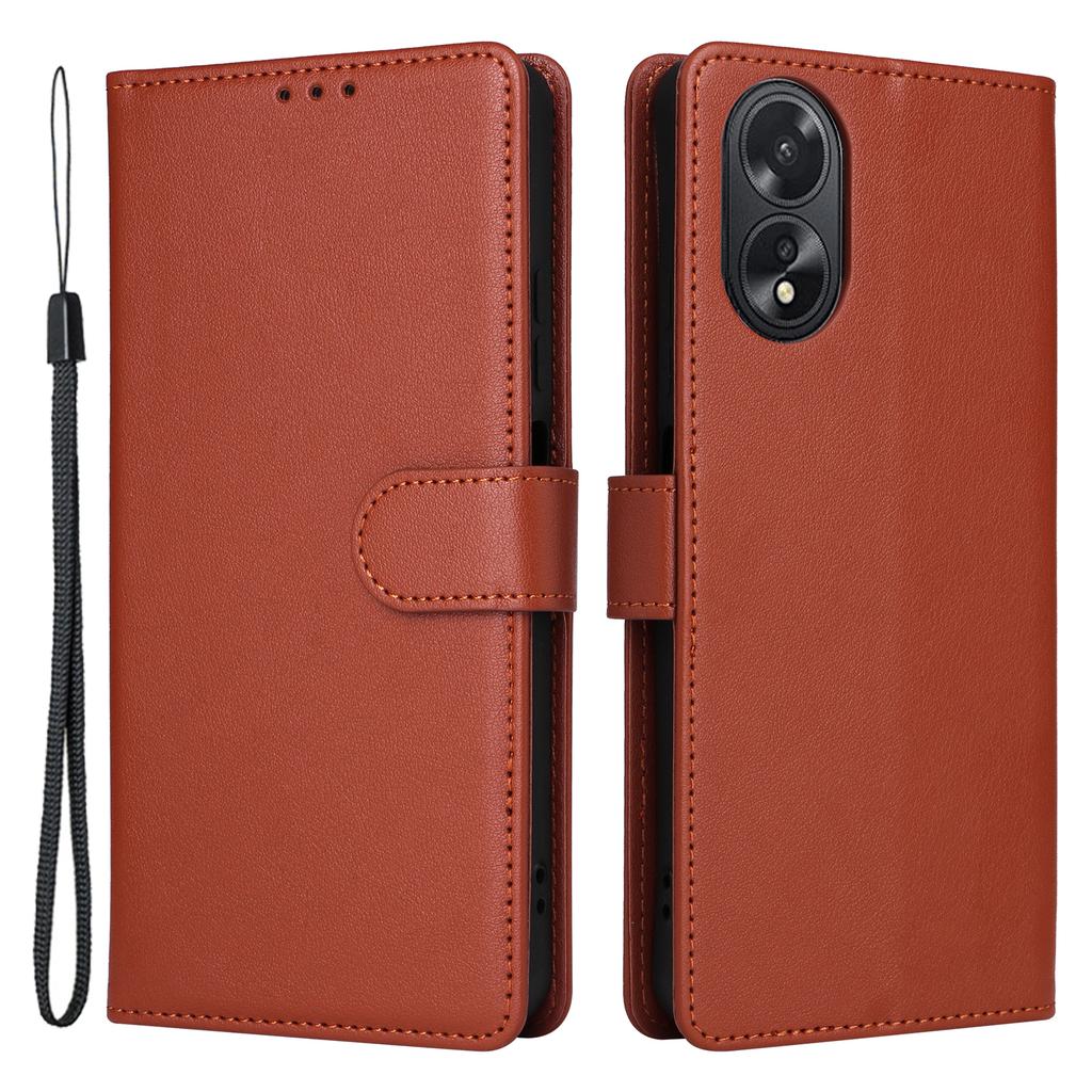 For Oppo A18 4G Mobile Phone Case   PU Leather Stand Flip Phone Cover