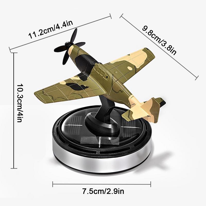 Odorizante auto cu design de avion cu parfum solar, difuzor de ulei pentru aromaterapie solară rotativ, difuzor solar rotativ pentru mașină