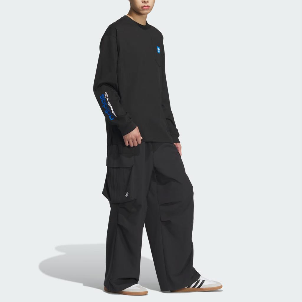 Adidas Originals CITY SKATE LONG SLEEVE T Shirt Men's Black JC6834