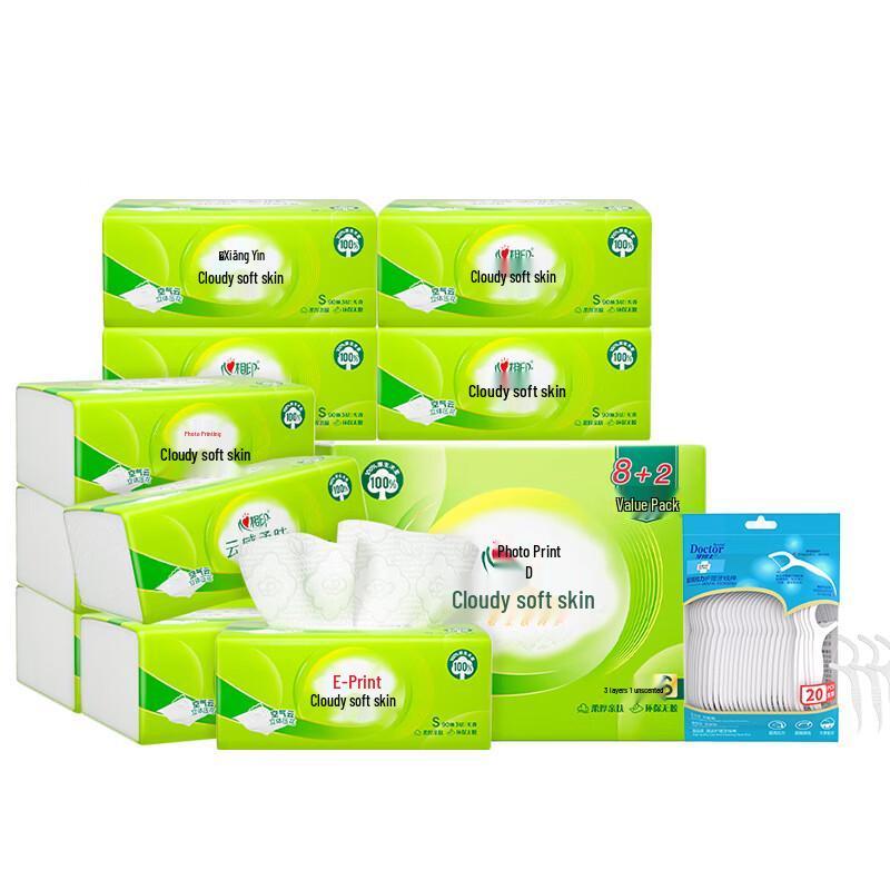 Dr. Tooth Floss Picks & Heart Series Tissues Value Pack
