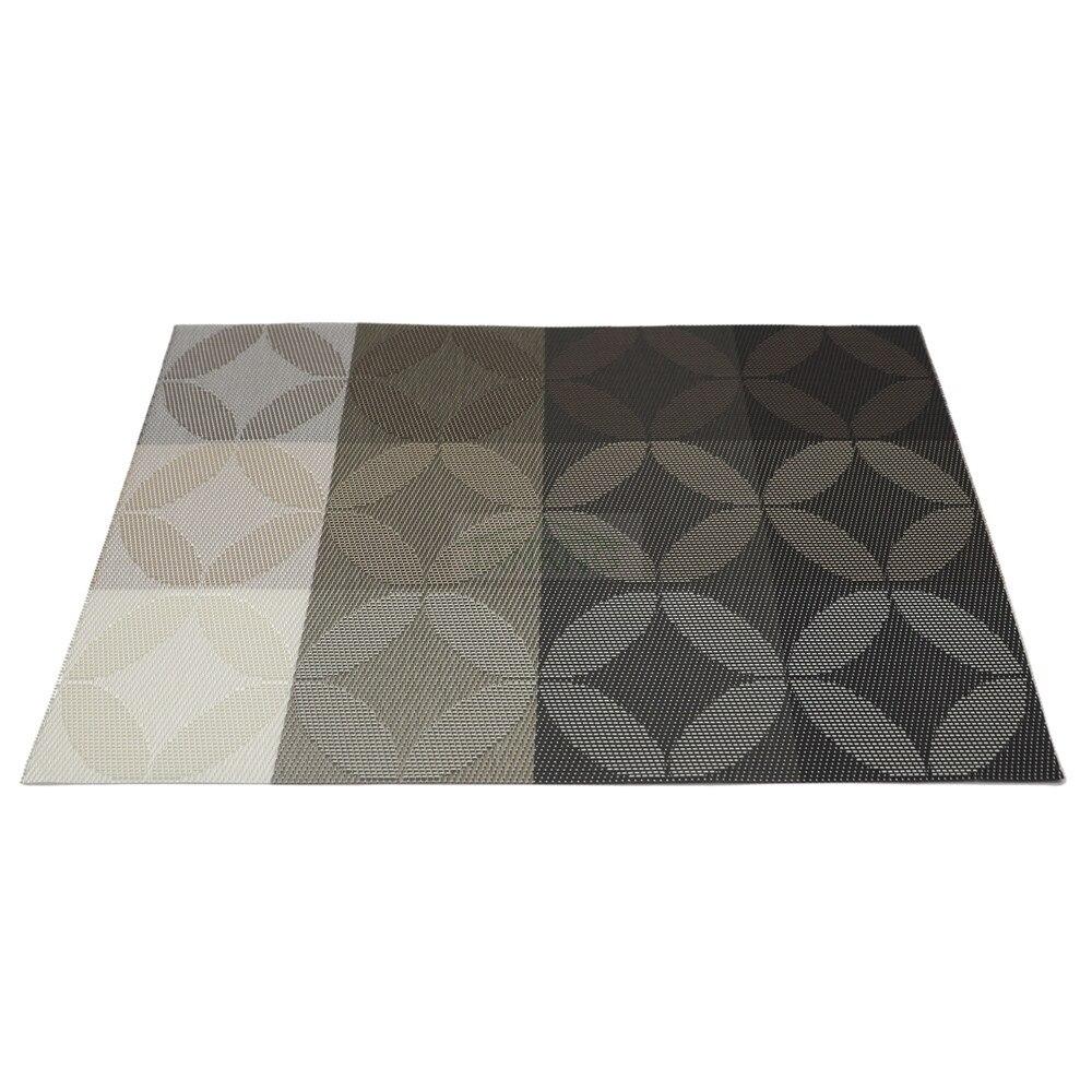 6 sztuk / partia nowość podkładki pod kubek podkładka pod kubek żaroodporne pcv kuchnia jadalnia w paski podkładki stołowe na mata stołowa 45 * 30 cm