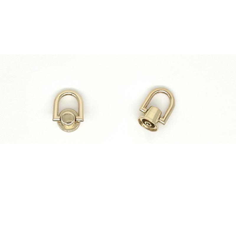 Zinc Alloy Ear Buckle Monk Head Ring with Nipple Stud for Phone Cases