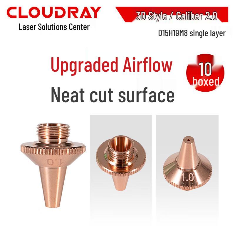 Buse de découpe laser 3D monocouche Cloudray M8 (Paquet de 10)