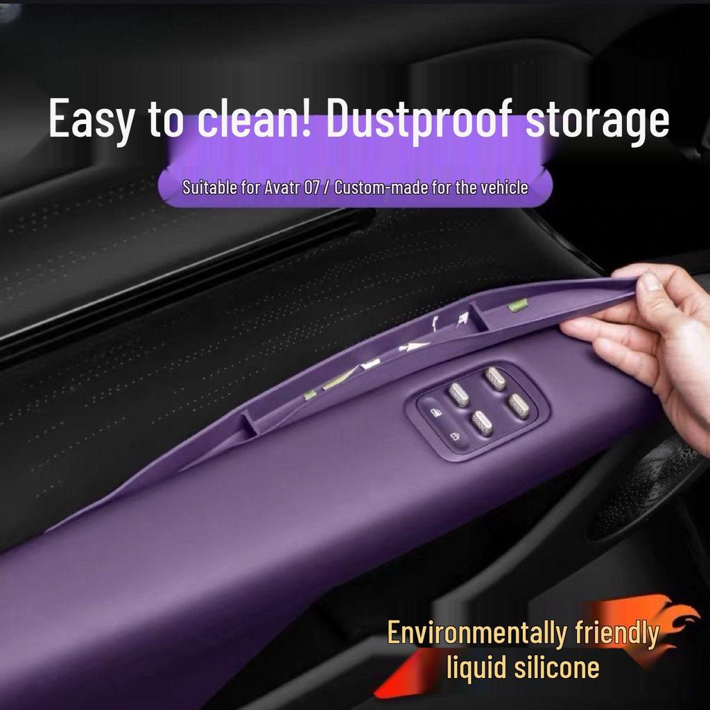 Silicone Storage Box for Avatr 07 Front Door Handle, Gap Pad & Window Button