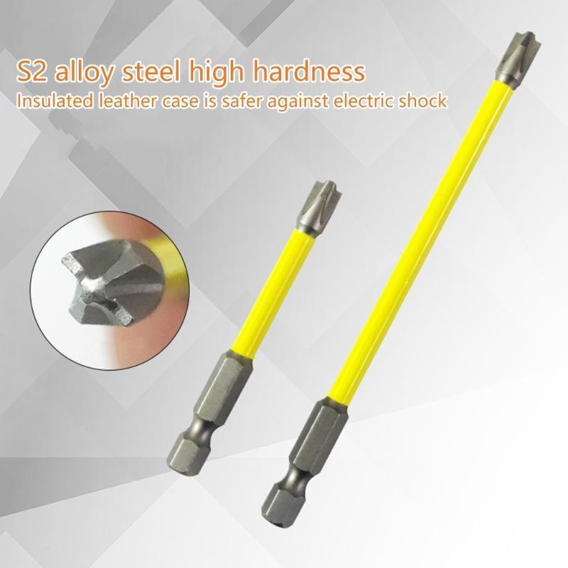 65mm 110mm Magnetischer Schraubendreherbit Ersatz Spezial-Schlitzschraubendreherbit für Steckdosenschalter Elektrikerwerkzeug