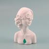 Sturdy Resin Covered Necklace Bust Portable Jewelry Organization Home Accessory Necklace Display Rack Decoration