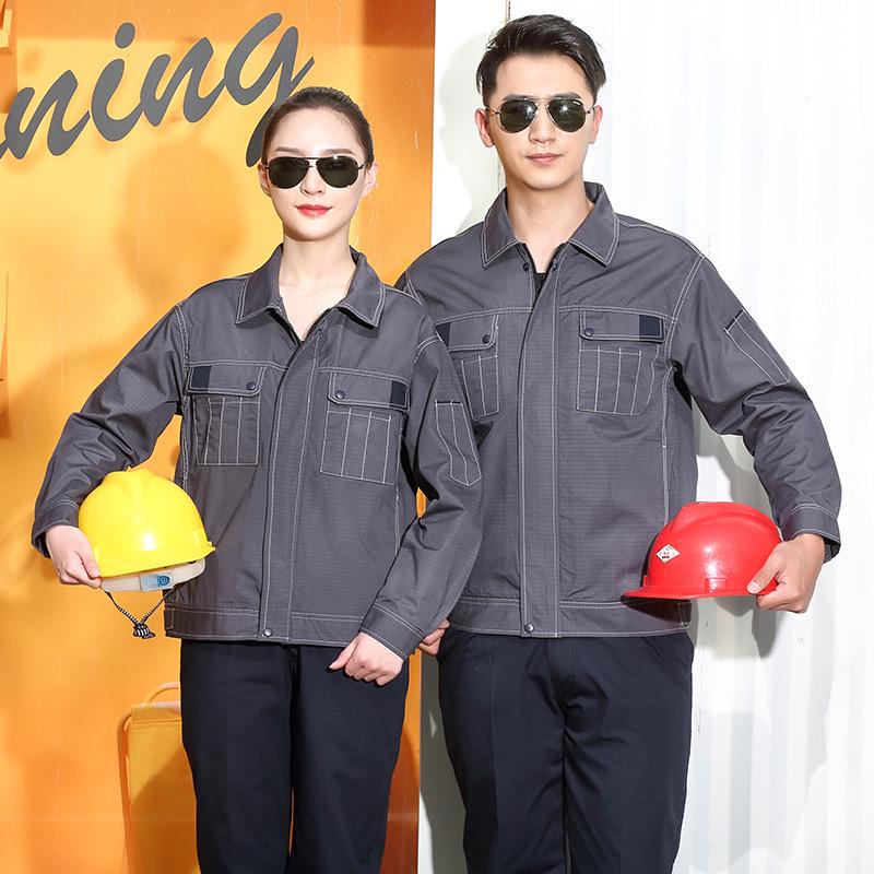 Durable Ripstop Workwear Tops with Logo for Spring and Autumn