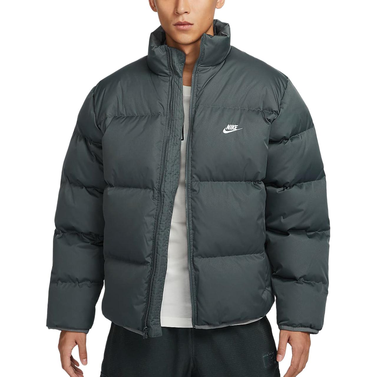 Nike ClubTherma FIT Down Jacket Men s Iron Gray/White FZ5029-068 XXL