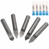 6MM Gravurfräsen 5 Werte Fräser CNC Marmor Granit Diamant Gravurbit Flachboden Gravurbits Neu