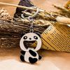 Cute Pand Bottle Opener Keychain Beer Soda Beverag Bottle Opener Keyring ,Gift for Christmas and Birthday