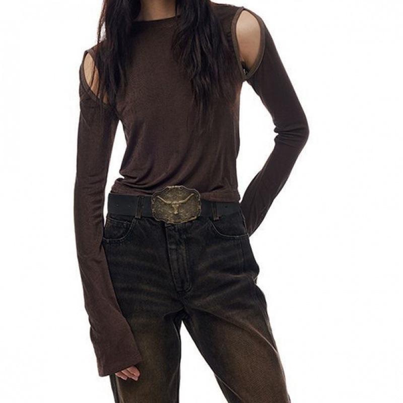 2024 Contemporary D Buckle Womens Belt With Decorative Metal Snap For Style Effortless