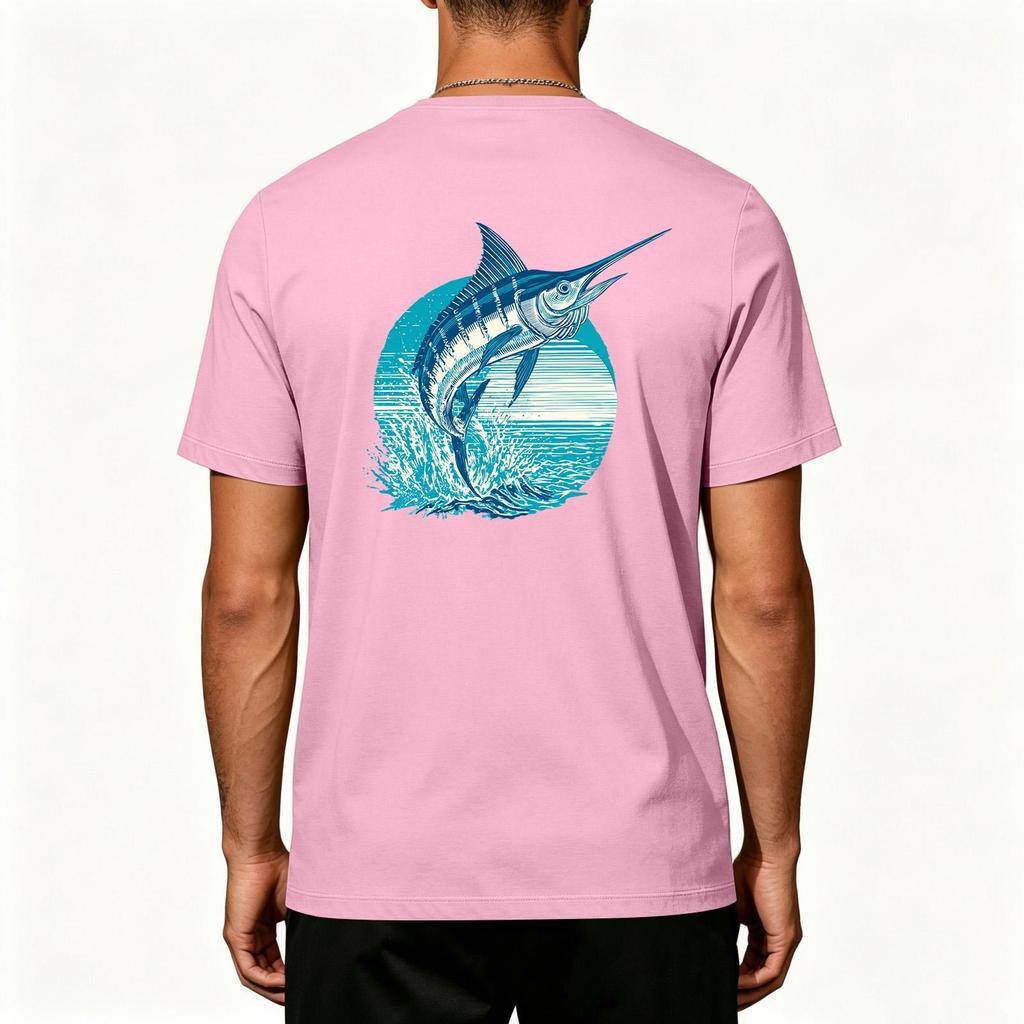 Men's Outdoor Fishing T Shirt Short Sleeve UPF 50 Plus Sun Protection Cooling Stretch Fabric Sports Top