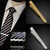Men Silver/Gold Copper Chic Necktie Tie Bar Clasp Clip Formal Occasion Clamp Pin