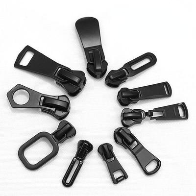 5 stuks 3#/5# ritsschuivers met automatische vergrendeling, metalen, matzwarte ritsschuivers voor metalen/nylon/hars ritsen, doe-het-zelf naaibenodigdheden