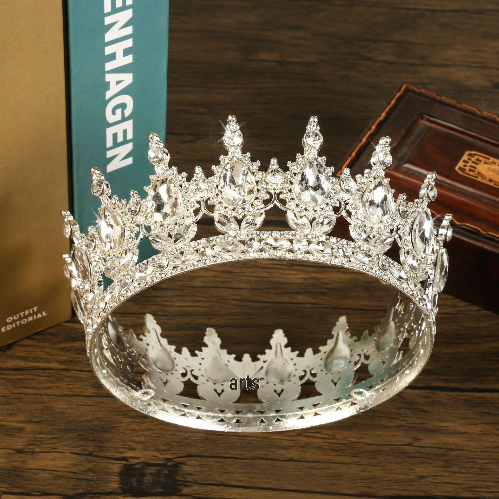 Винтажная хрустальная свадебная корона для тортов и торжеств