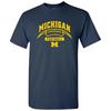 Michigan Wolverines Football Crescent T-Shirt - Navy