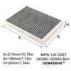 Pollen Cabin Air Filter 02C2Z32298 6G9N180543BA For Jaguar E-Pace Land Rover Discovery Sport Freelander 2 LR2 Range Rover Evoque