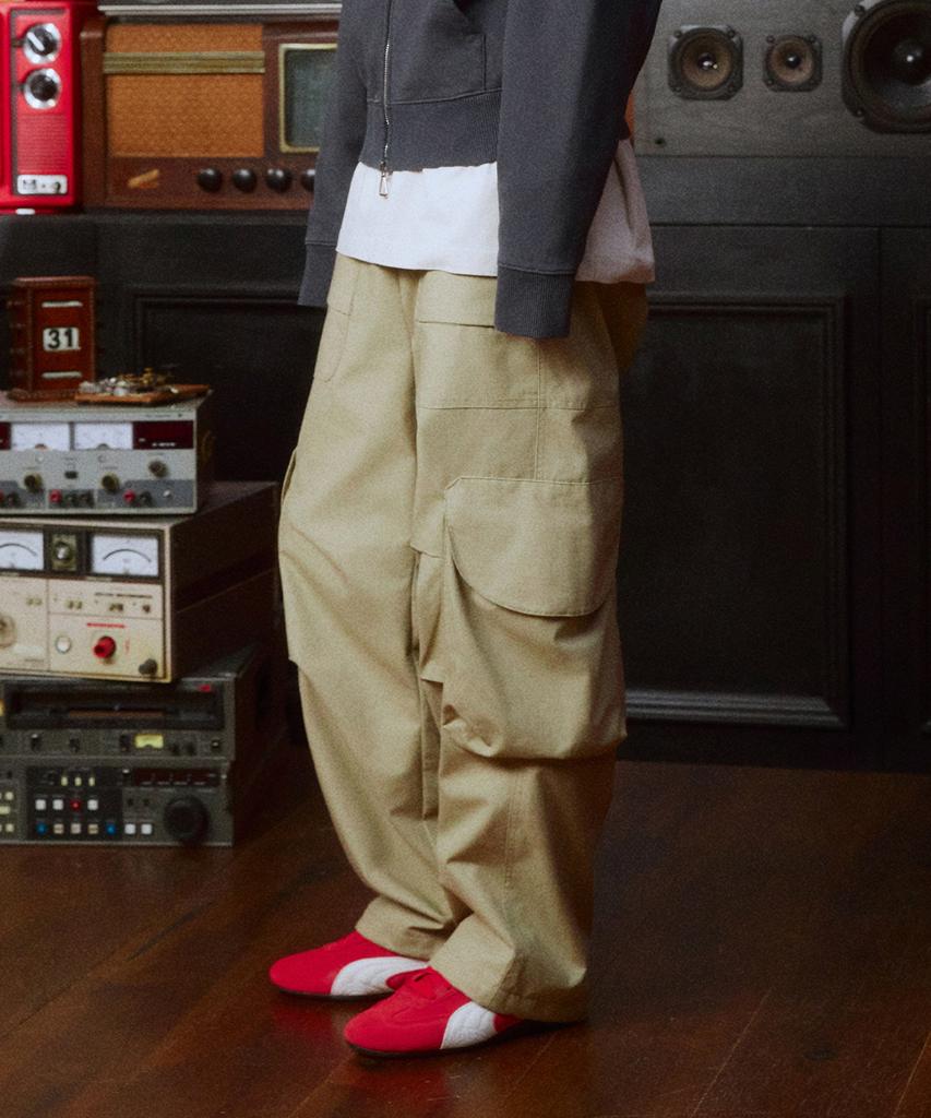 DTHIRTYONE Ripstop Volume Cargo Pants (Tan Beige)