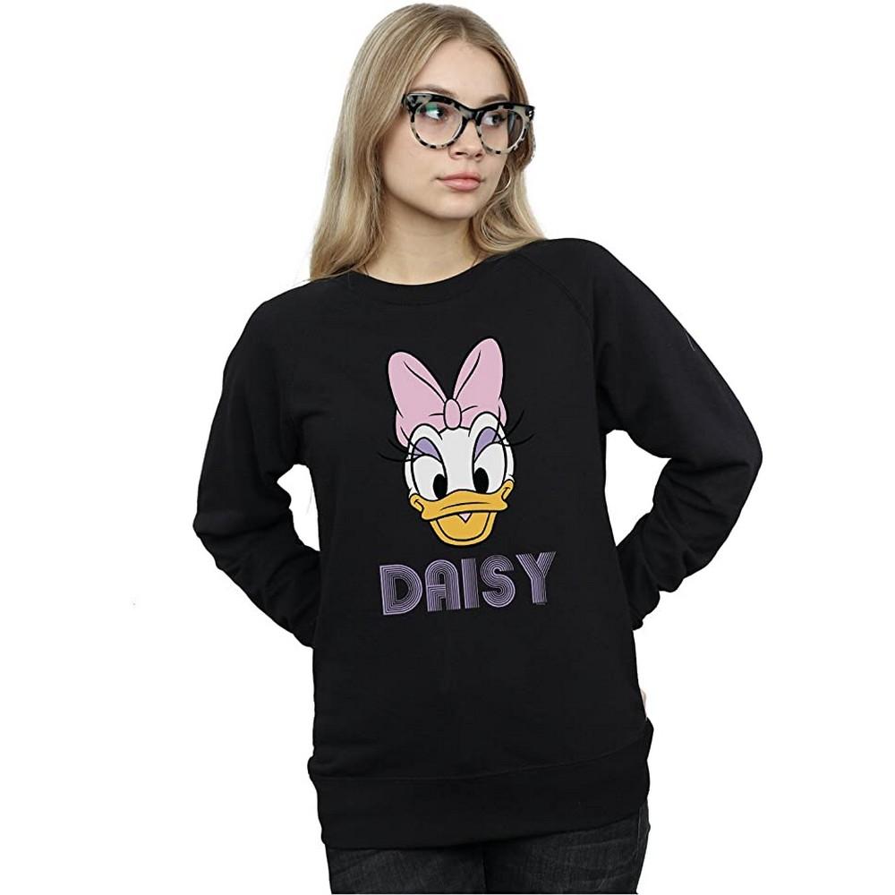 Disney Womens/Ladies Daisy Duck Face Sweatshirt