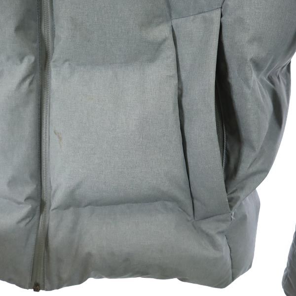 Uniqlo Seamless Down Jacket L Gray Hood Men's Used
