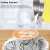 350ML Capacity Art Pitcher Silicone Heat Resistant Sleeve Rustless Steel Coffee Pour Jug Non-slip Cover