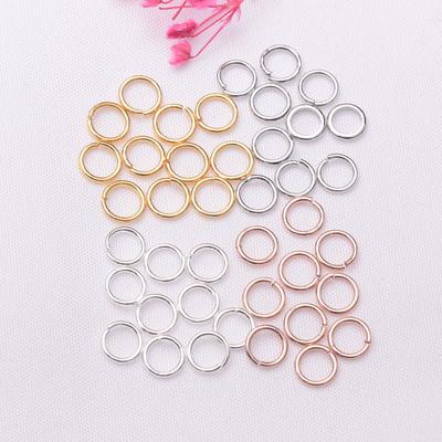 10 g 18 Karat Goldbeutel Farberhaltungsöffnungsring DIY Halskette Armband Verbindungsring Geschlossener Ring Material Schließschnalle Öffnungsring