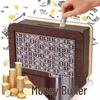 High-End Wooden Piggy Bank: New 2025 Model, Perfect Birthday Gift for Men & Women - Savings Only