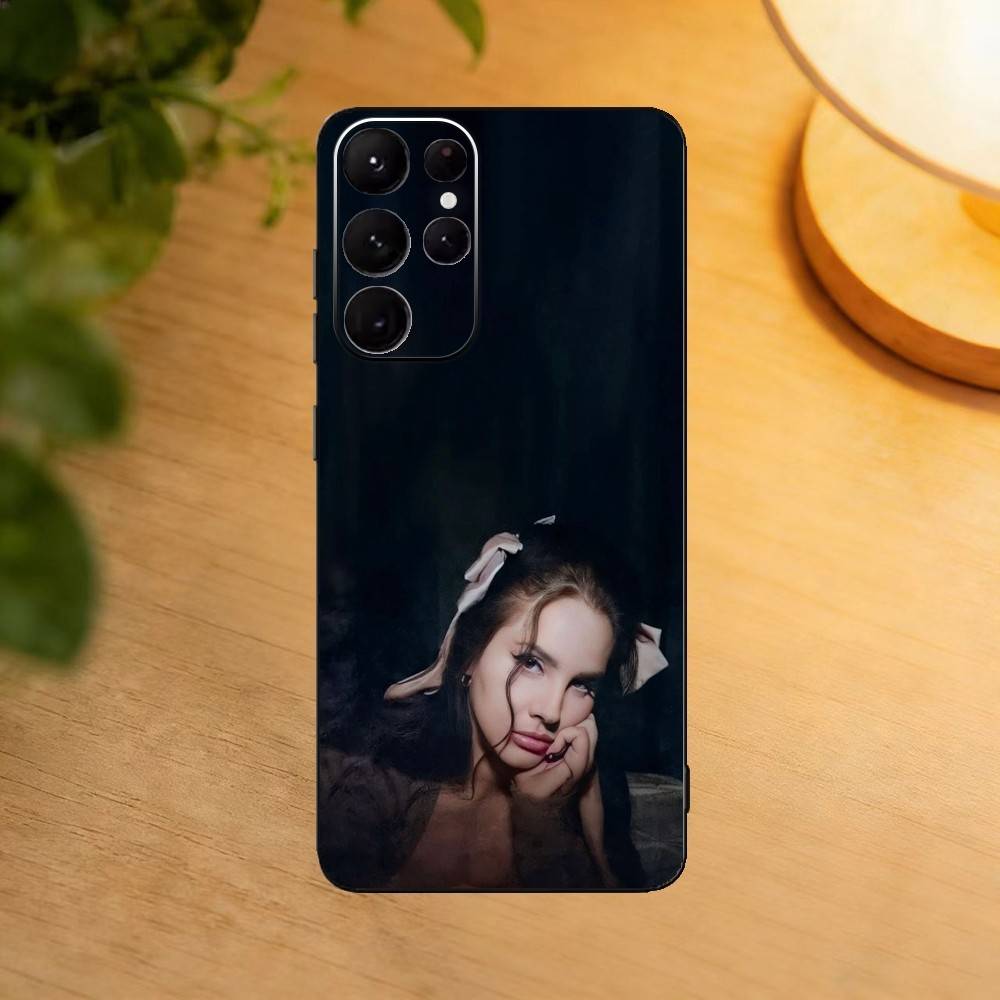 

Singer L-Lana Del Rey Phone Case For Samsung S25,24,23,22,30,21,10,9,Ultra,Plus,Lite Soft Black Case Samsung S24Plus