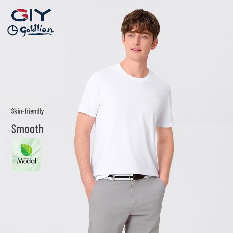 Goldlion GY Men s Modal Blend Anti-bacterial Short Sleeve T-Shirt 2XL