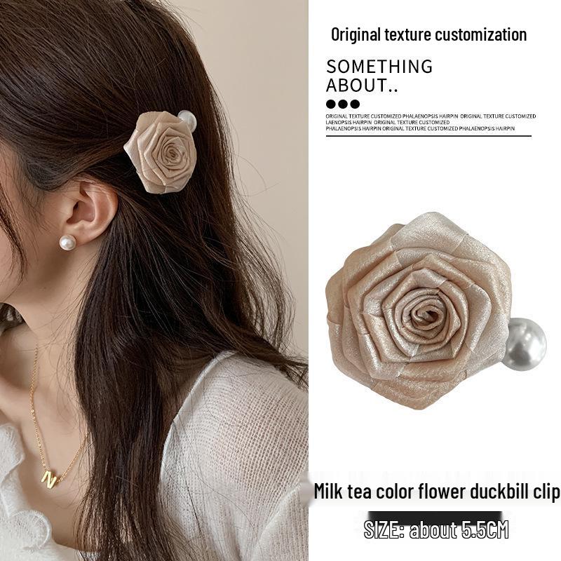 2025 Šik Květinová Spona do Vlasů ze Síťoviny pro Ženy