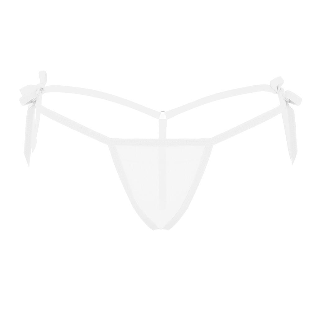Ženy Síťovina s nízkým výstřihem T-Back Mini G-String Tanga Bikiny Kalhotky Spodní prádlo
