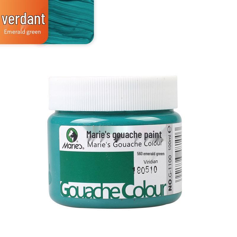Mali Afwasbare Gouache Verf 100ml - Handgeschilderde Kleuren voor Kinderen en Studenten