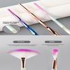 Large Flat Highlight Blush Fan-Shaped Makeup Brush Powder Loose Powder Face Brush Korean Soft Cosy Even Color Tools For Women