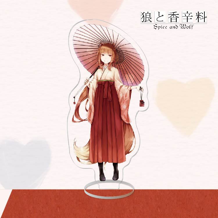 Anime akrylowy stojak figurka akcji zabawka Spice and Wolf PVC laserowy stojak na biurko model zabawki prezent