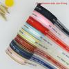 2.5cm English Transparent Snow Yarn Ribbon with Print for Cake and Gift Box Bows