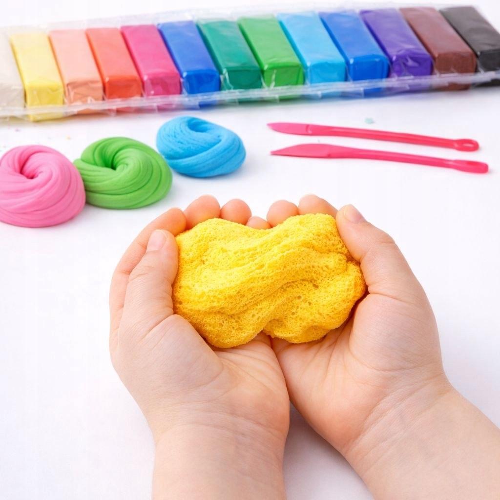 Foam Plasticine 12 Colors Sensory For Children
