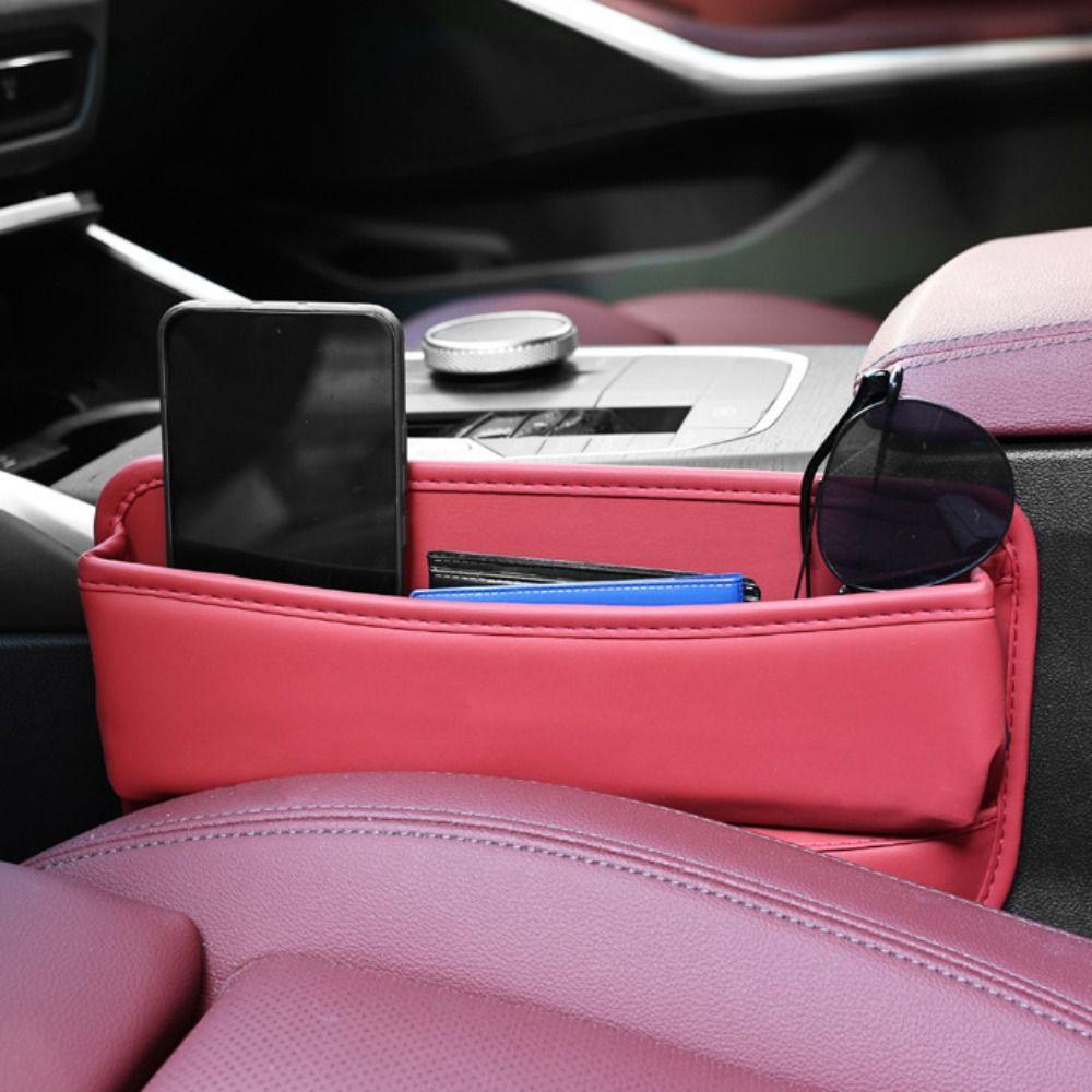 Multifunction Car Leather Storage Box Car Interior Storage Pocket  Wallet Phone Key Card Storage