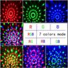 LED Rotating Crystal Magic Ball: Seven-Color Stage Light for DJ, KTV, and Festivals