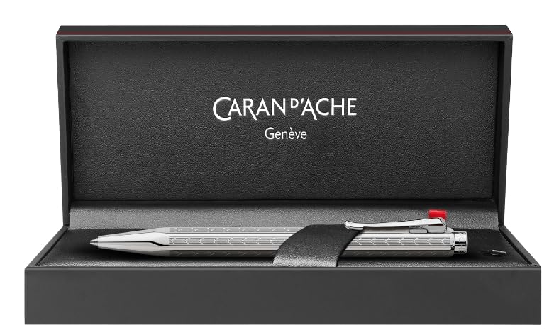 CARAN D'ACHE Mechanical Pencil Ecridor Chevron Silver MF0004-286 0.5mm (Official Import)