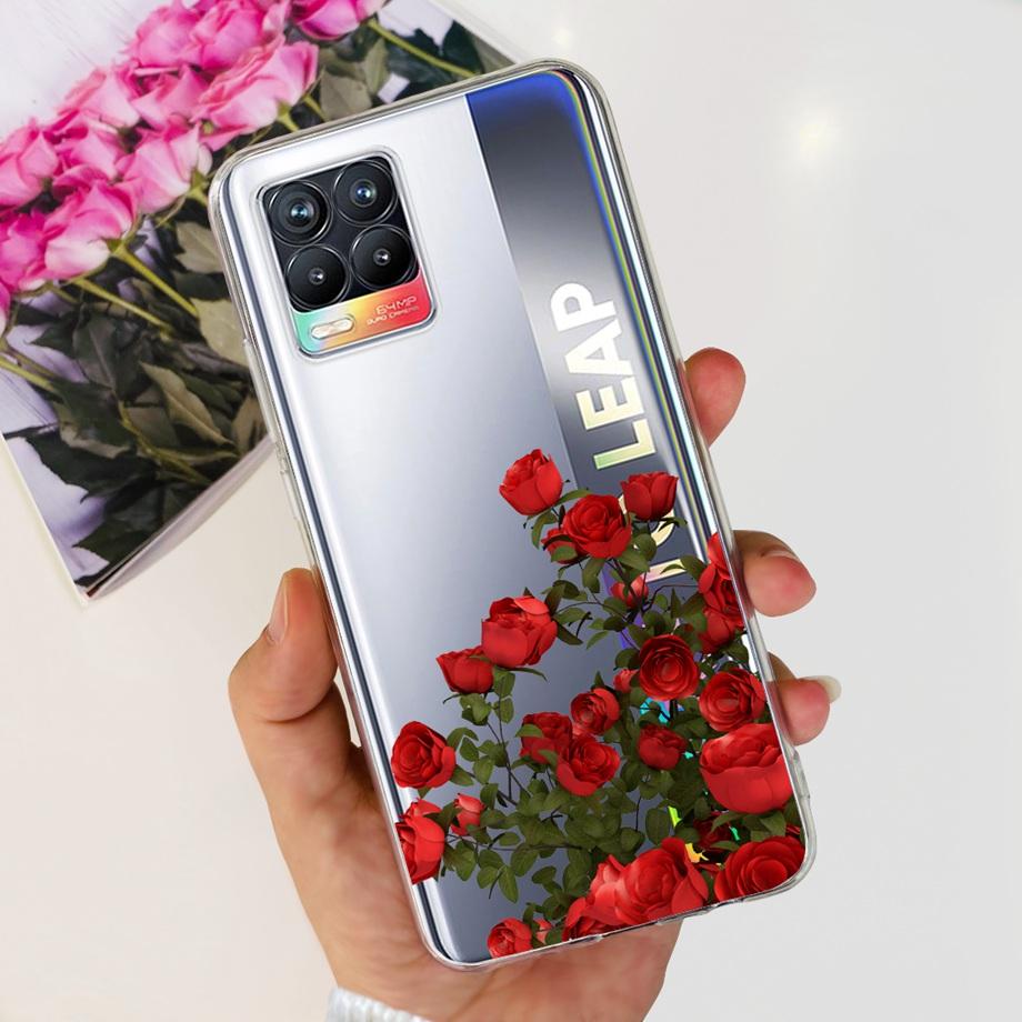 For Realme 8 8i 8Pro 4G 5G Phone Case Clear Soft TPU Silicone Back Cover Cool Cartoon Girly Bumper On Realme8 8 Pro Slim Coques